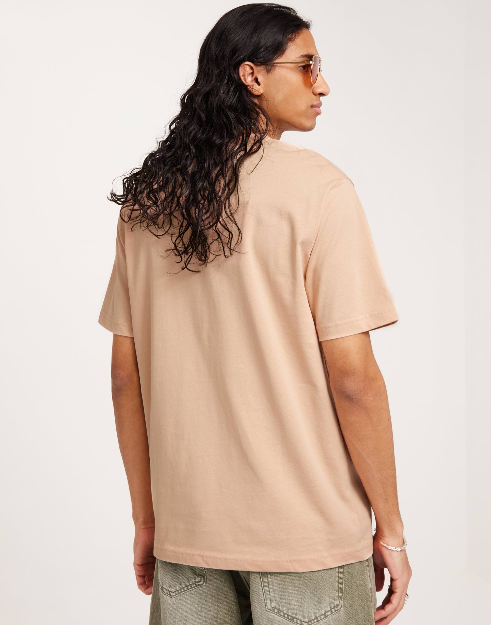 SLHRELAXCOLMAN SS O-NECK TEE B COLL