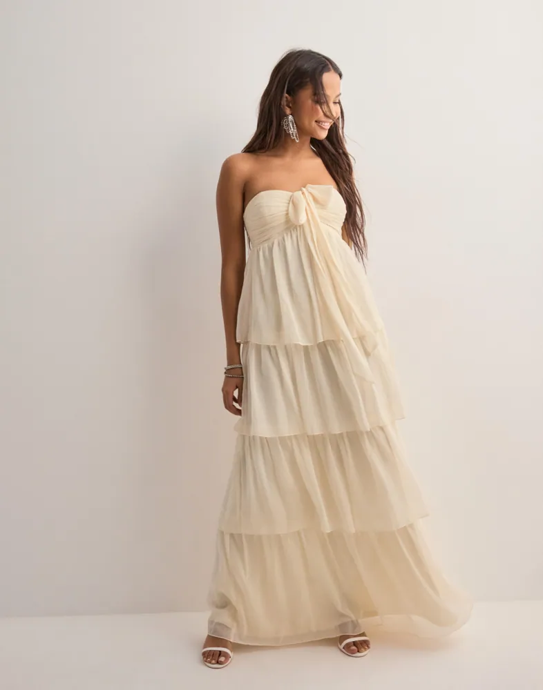 Buy Nelly Dreamy Frill Dress Cream