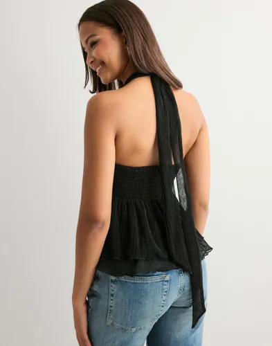 Nelly Pleated Glitter Top toppar dam – bild 3
