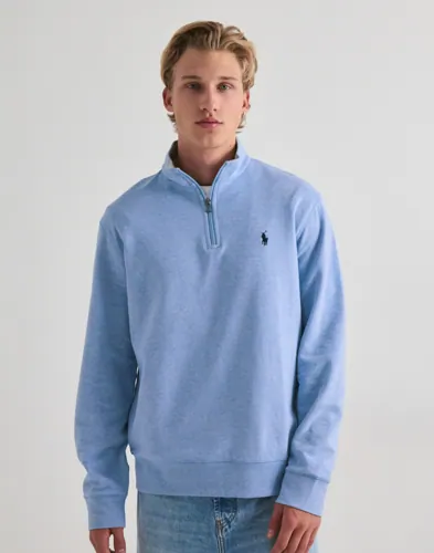 Blå half zip-tröja från Polo Ralph Lauren med broderad logga