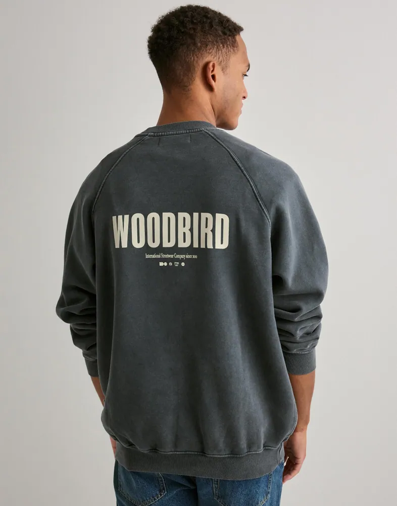 Zhang Washed Logo Crew Sweatshirts