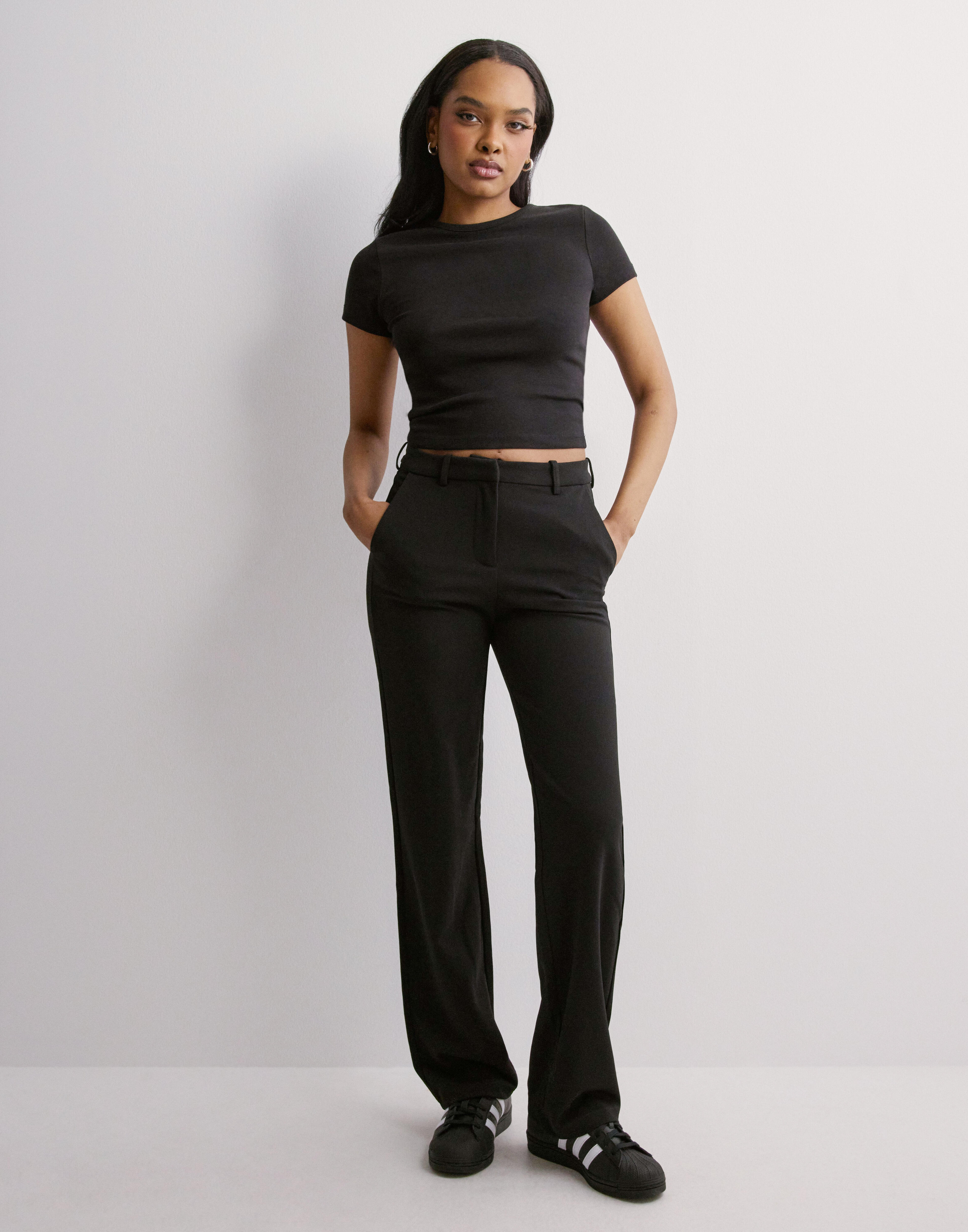 Vero Moda VMAMIRA GA NOOS - Broek - black/zwart
