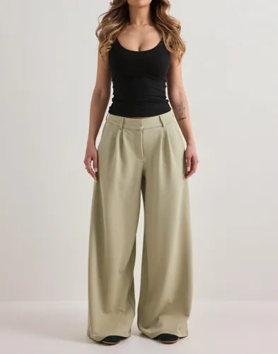 Nelly Keep It Up Wide Leg Pants cargobyxor dam – bild 2