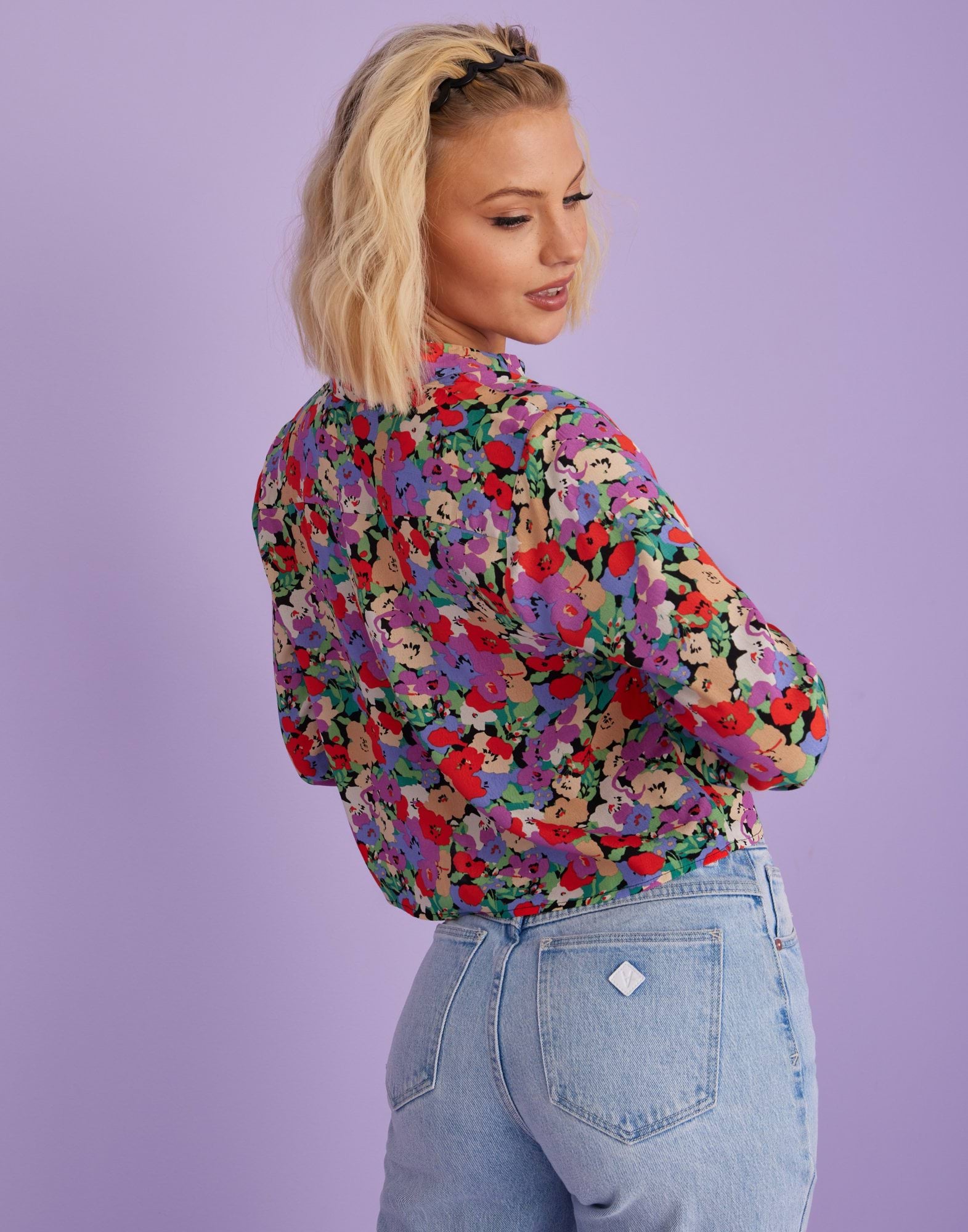 ONLTRACY L/S CROPPED SHIRT PTM