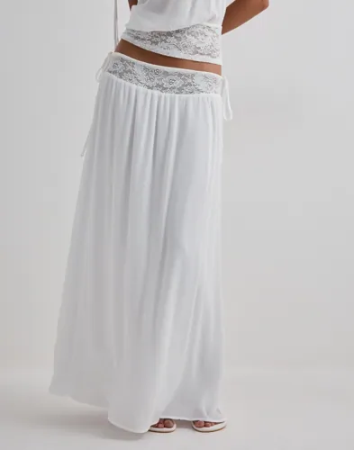 Nelly My Lace Detail Skirt maxikjolar dam – bild 3