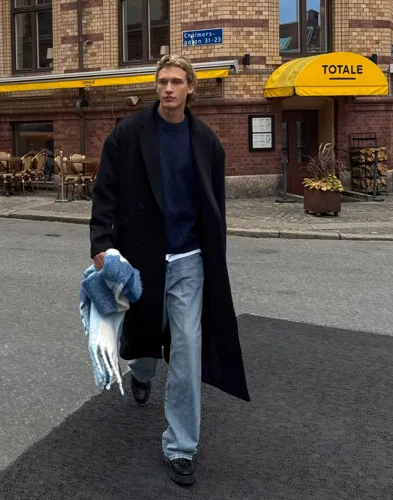 Que Sera Sera Owen Oversize Wool Coat Rockar Svart