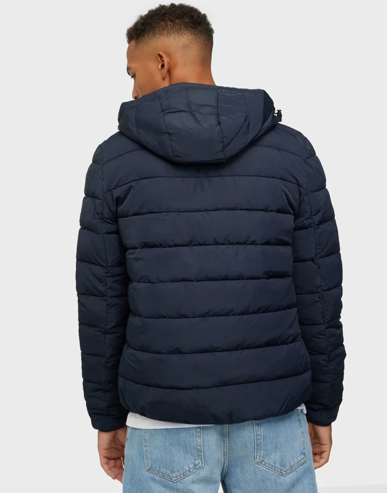 Buy Lyle Scott Lightweight Puffer Jacket Dark Navy NLYMAN