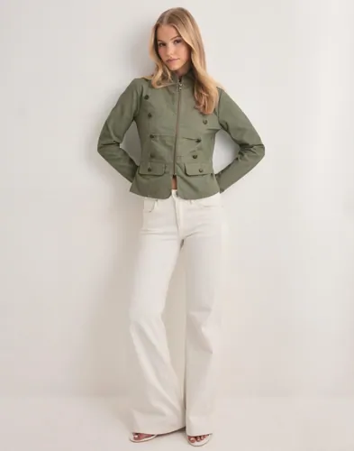 Nelly Cotton Detailed Jacket kavajer & blazers dam – bild 2