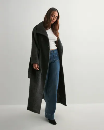 High Collar Belted Coat 2