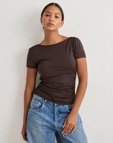 ONLY Onlevelyn S/S Boatneck Top Jrs toppar dam – bild 2
