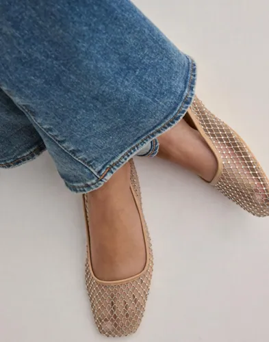Nelly - Beige - Shimmer Ballerina
