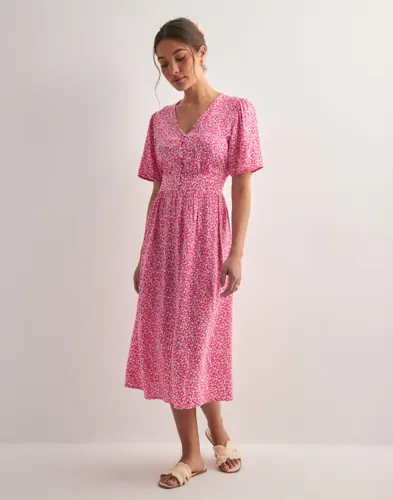 ONLY - Robe été Femme Lin Col V - Onltiri-Caro Taille Ajustable