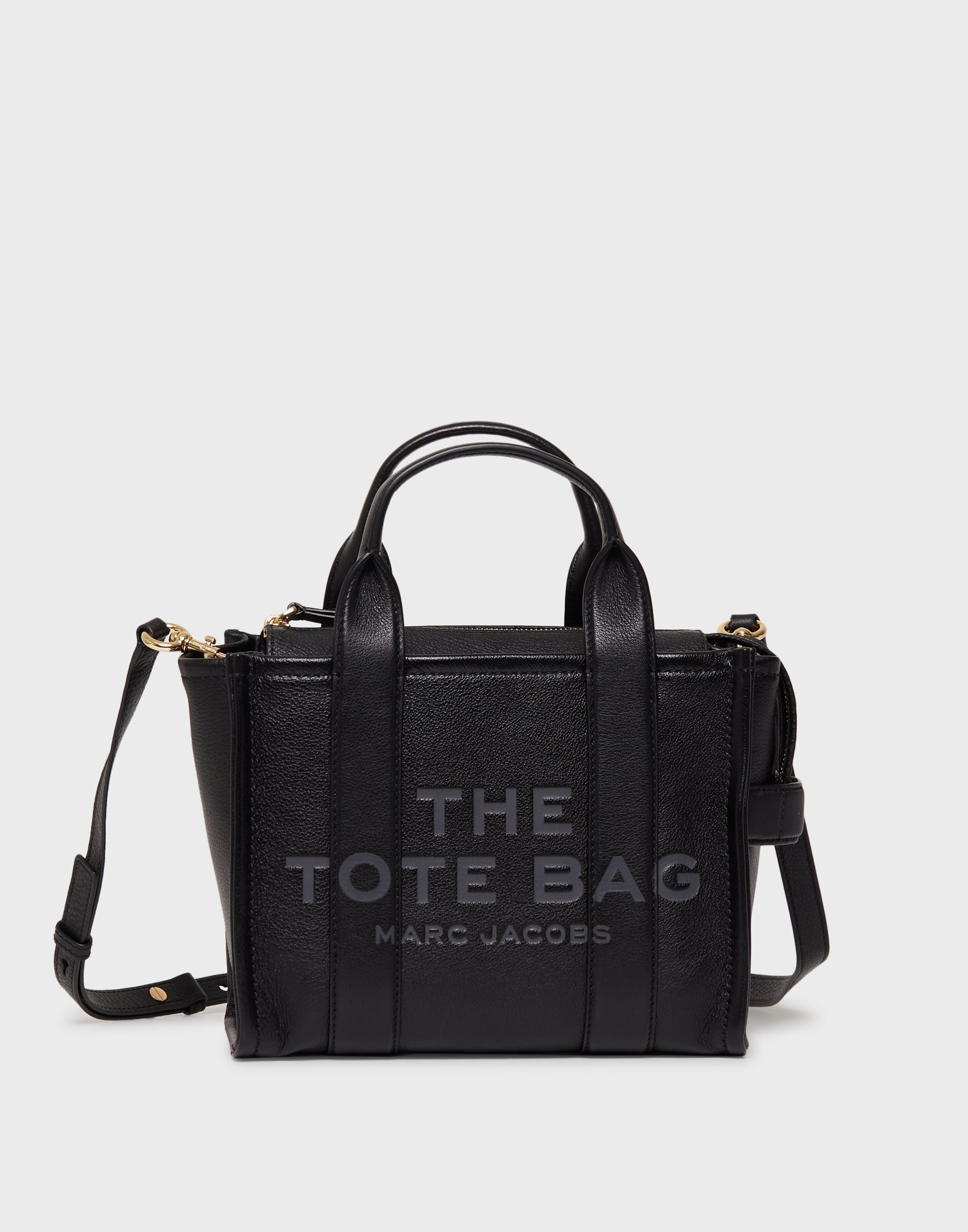 【関税込み】The Small Tote Bag - Marc Jacobs - Black - Leat Marc Jacobs The Leather Small Tote Bag | Black | FARFETCH