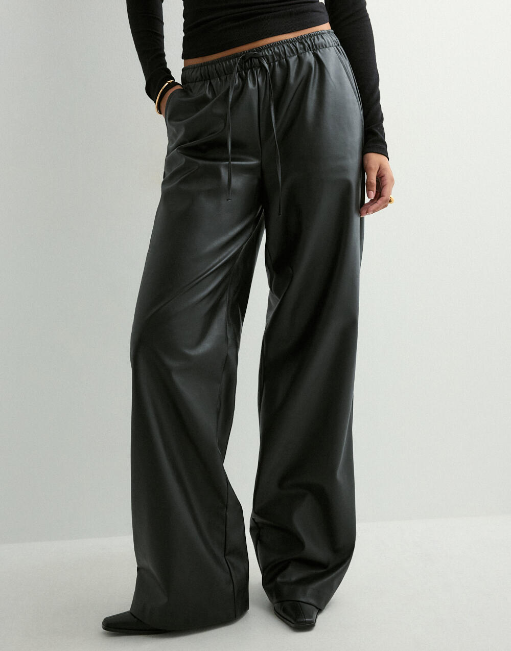 VERO MODA Vmkananda Lw Wide Pl Pant Noos, grape leaf, M / 34L