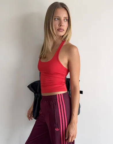 Nelly - Röd - Double Layer Racer Back Tank
