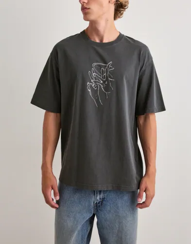 Samsøe Samsøe Sagiles T-shirt 15489 T-shirts med tryck Grå