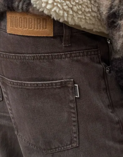 Woodbird Wbleroy Brown Jeans Straight jeans Brun – Straight jeans