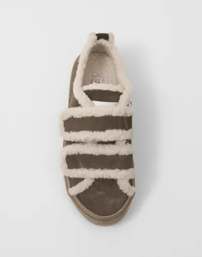 INUIKII Shearling Low Velcro låga sneakers dam – bild 3