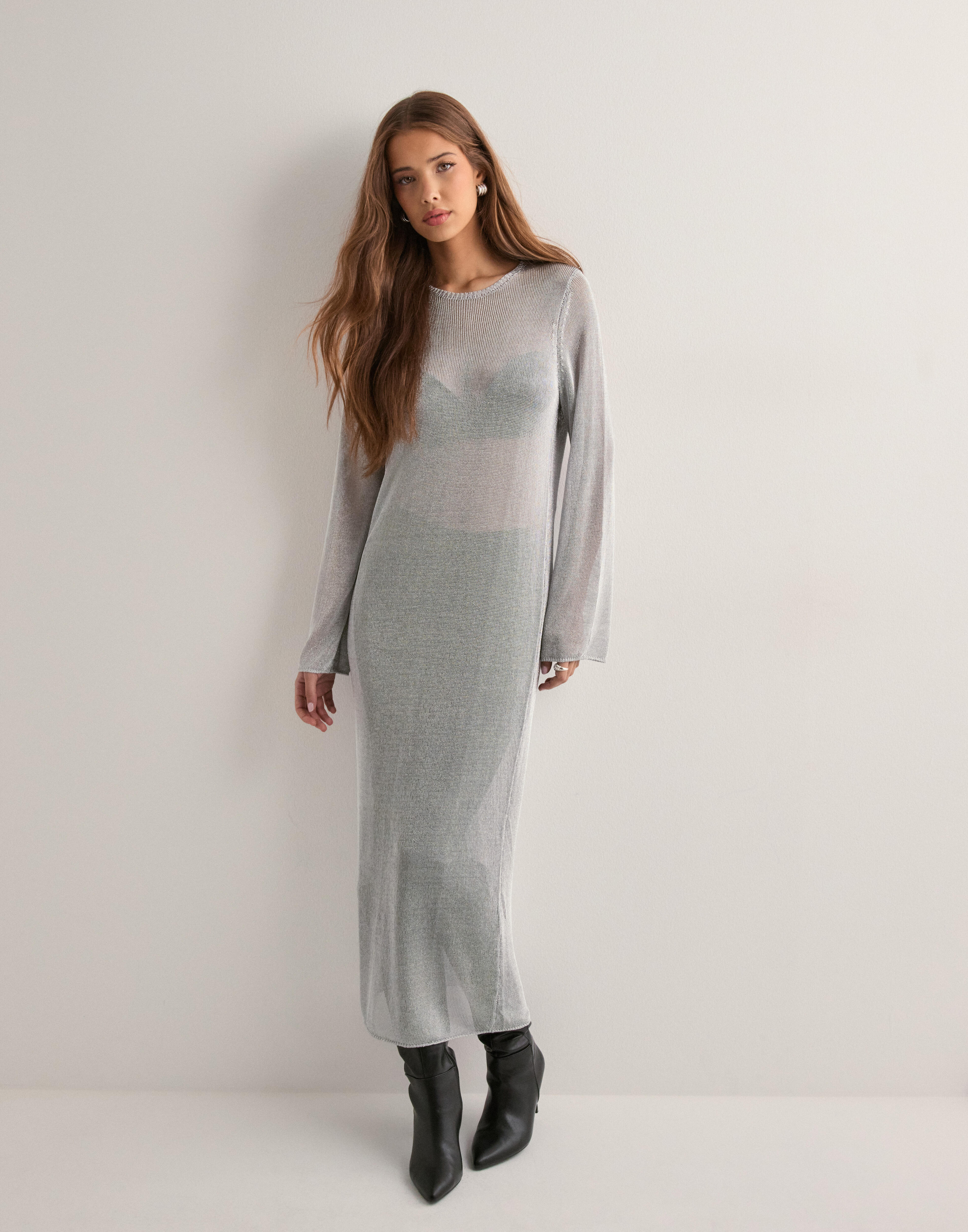 vero moda gaiva slit front long sleeve midi sweater dress Vero Moda Gaiva Turtleneck Long Sleeve Sweater Dress In Black Forest - 61% Off