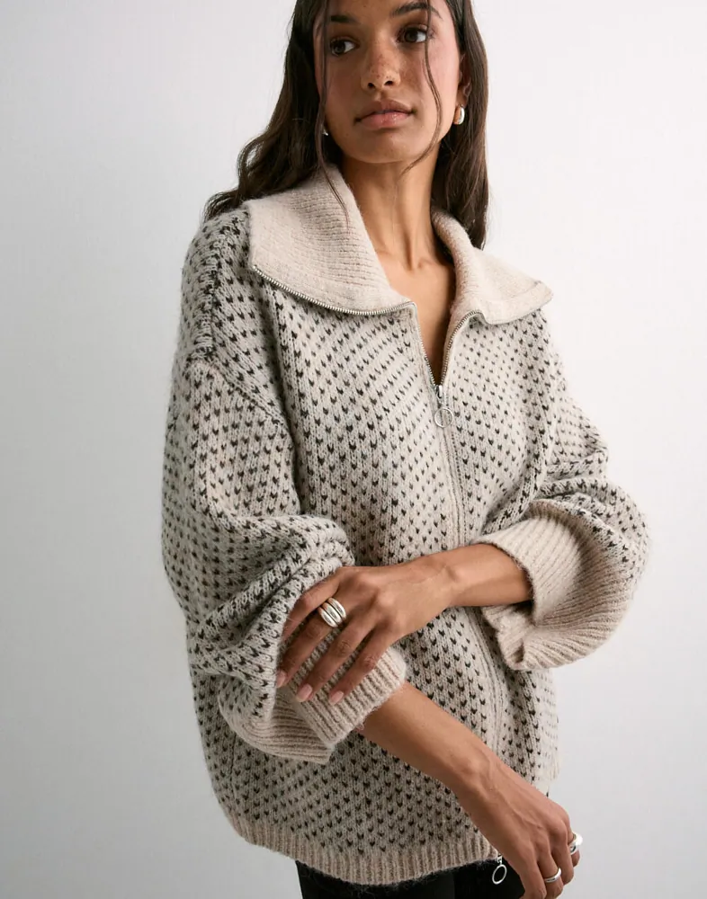 PIECES Pcmordic Ls Looose Knit Cardigan Bc dam – bild 2