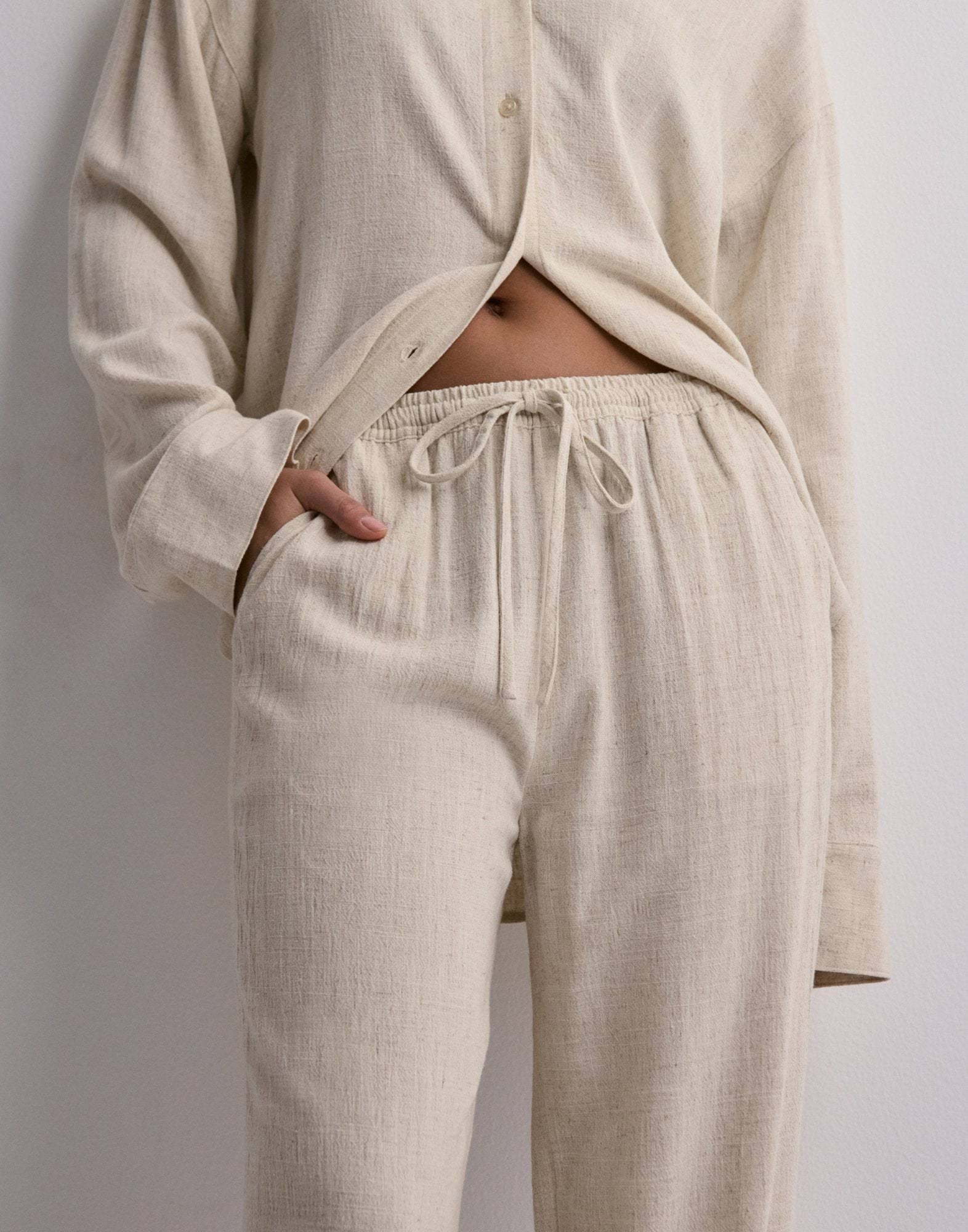 Pull On Linen Pants