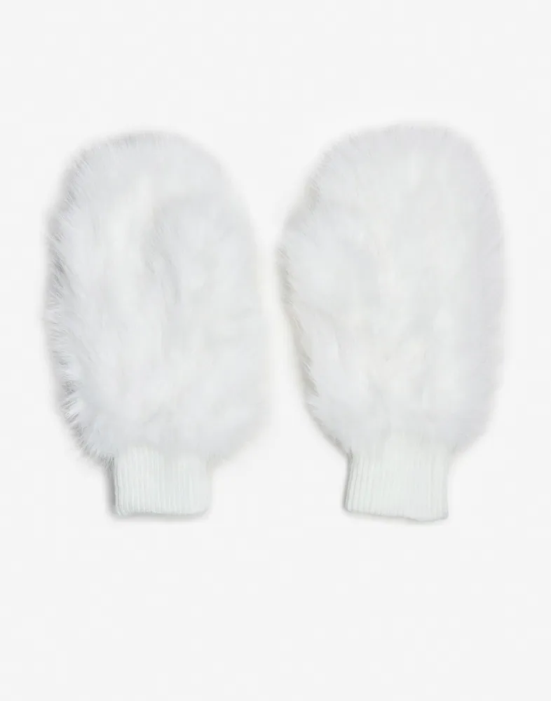 Faux Fur Mittens