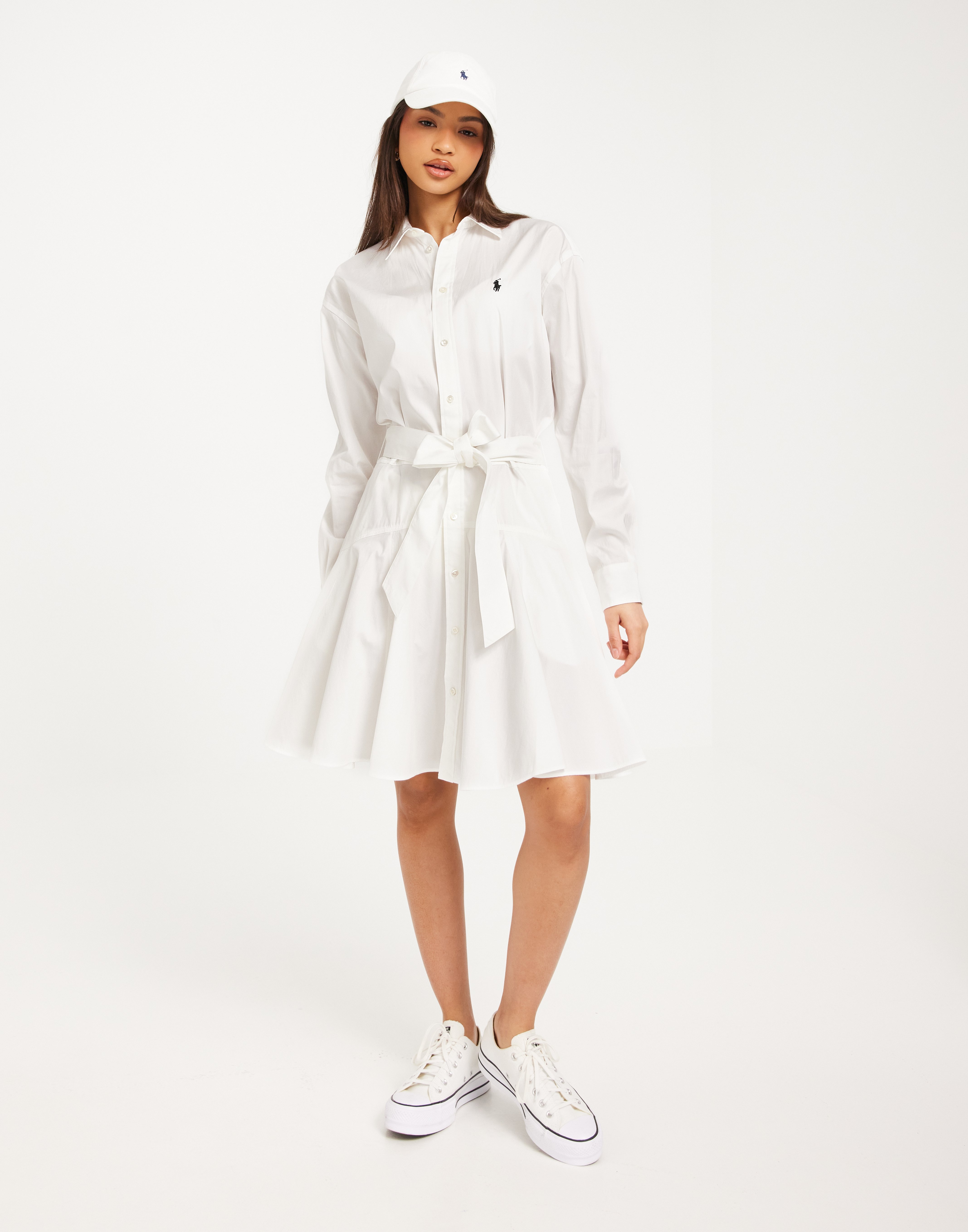 Buy Polo Ralph Lauren LS SHN DR-LONG SLEEVE-DAY DRESS - White