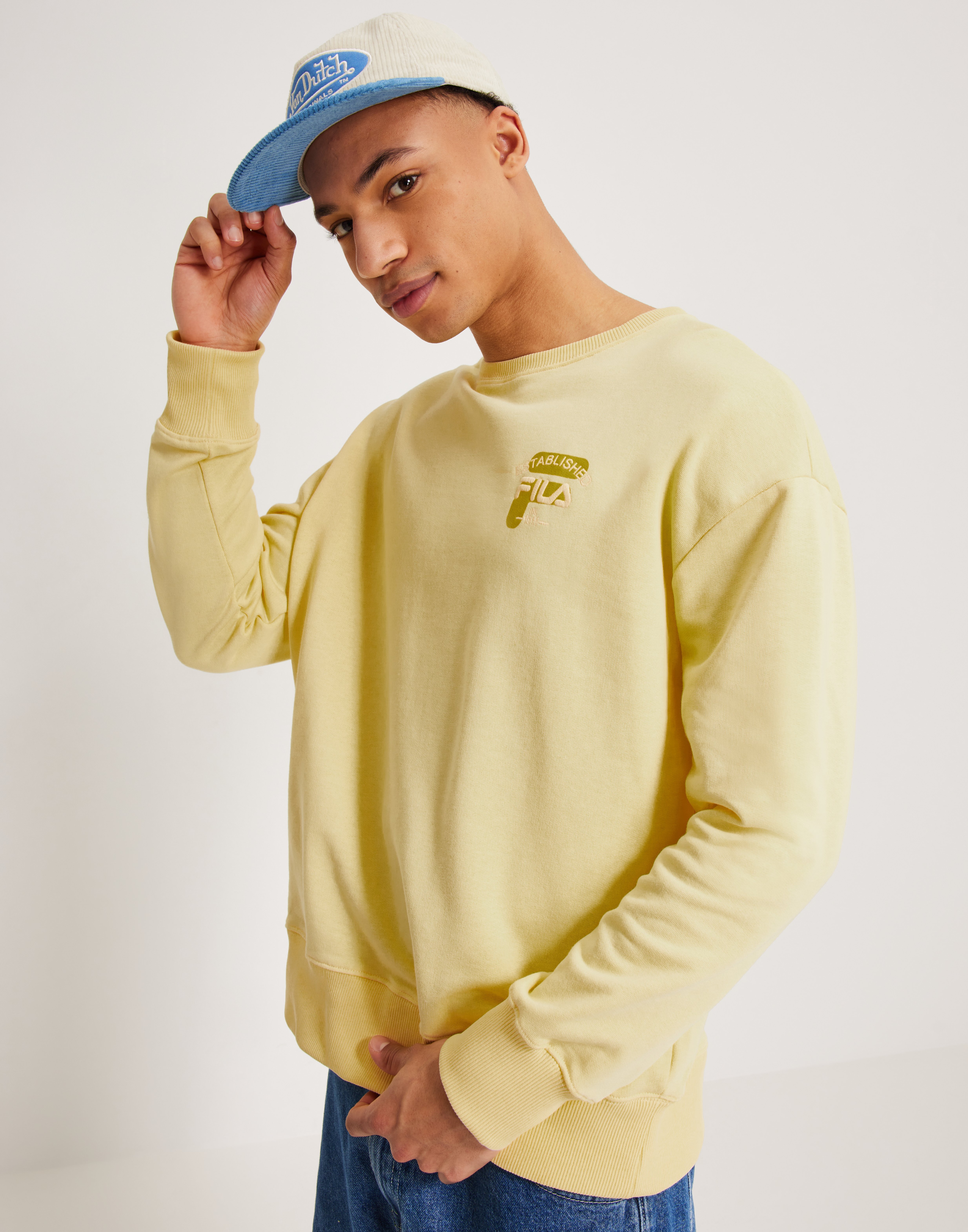 Buy Fila BABEN oversized crew sweat Banana NLYMAN