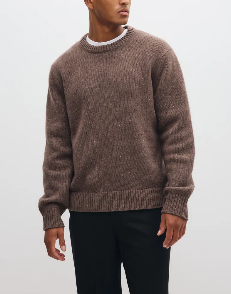 Slhcody Ls Knit Relaxed Crew Neck N Sweatshirts