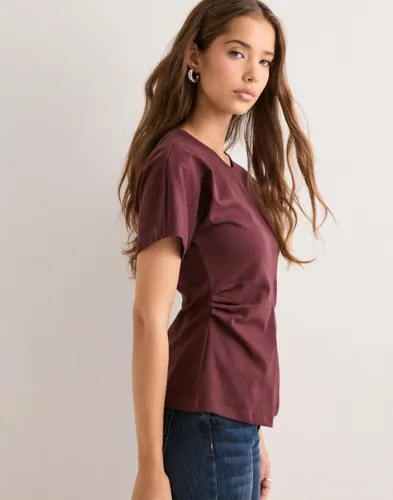 ONLY Onlmarie Life S/S Ruching Top Jrs N t-shirts dam – bild 3
