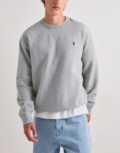Polo Ralph Lauren grå sweatshirt med broderad logotyp framtill