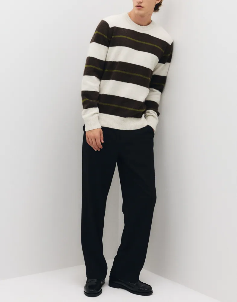 Selected Men Slhrai Ls Knit Crew Neck Stickade tröjor herr – bild 2