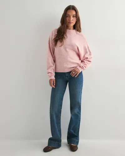 Nelly - Pink - Sleeve Focus Knit Sweater