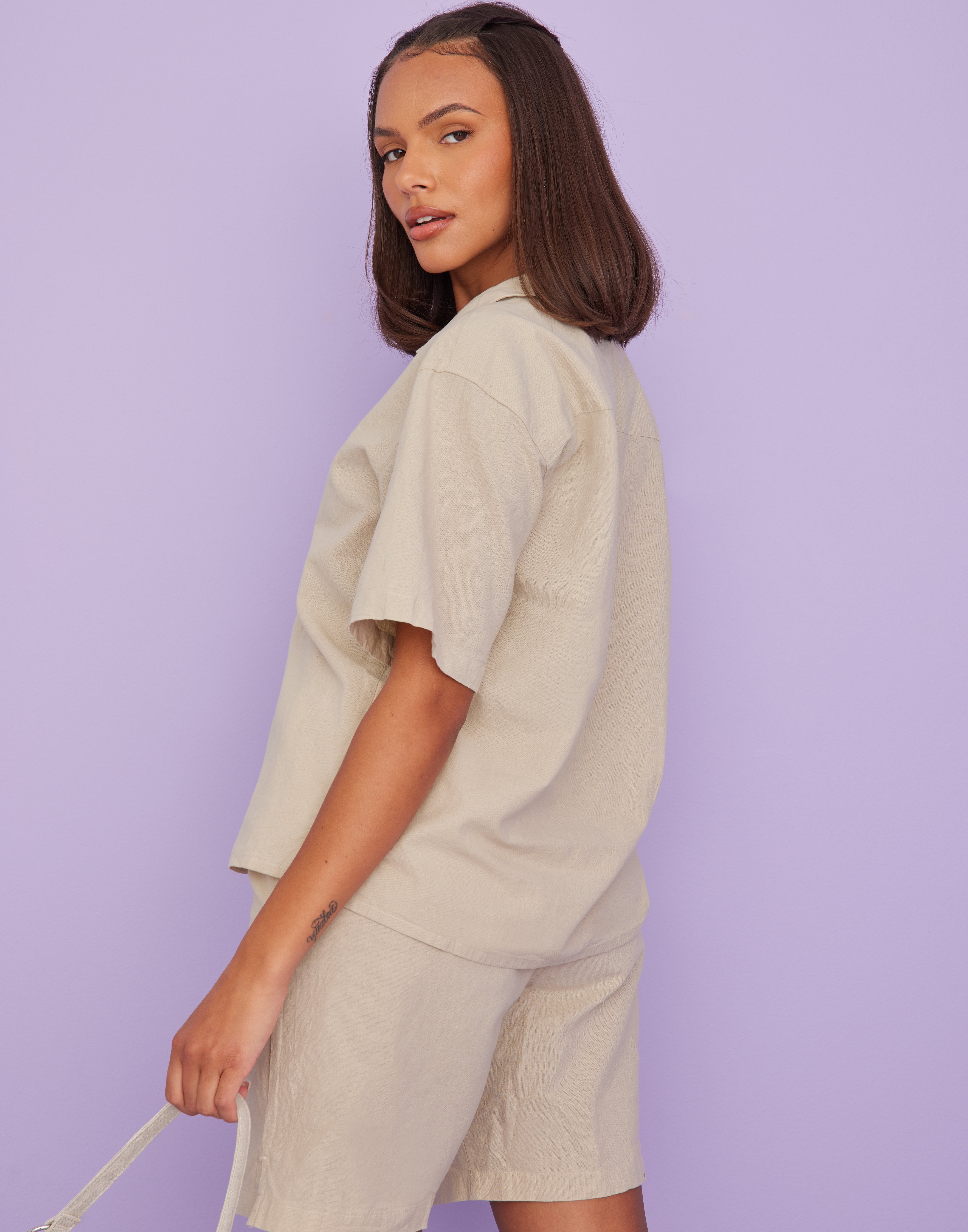 Buy JJXX JXLISA SS COMFORT LINEN SHIRT SN - Fog | Nelly.com