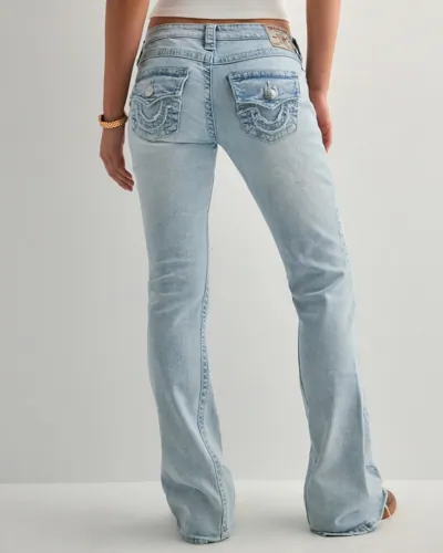 True Religion - Blå - Hs Applique Joey Lr Flare Flap