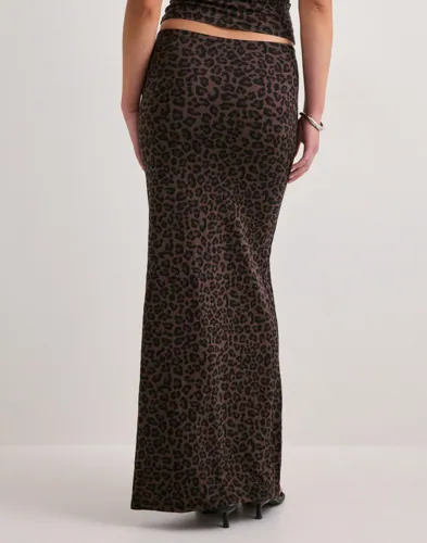 Nelly Perfect low waist printed skirt maxikjolar dam – bild 3