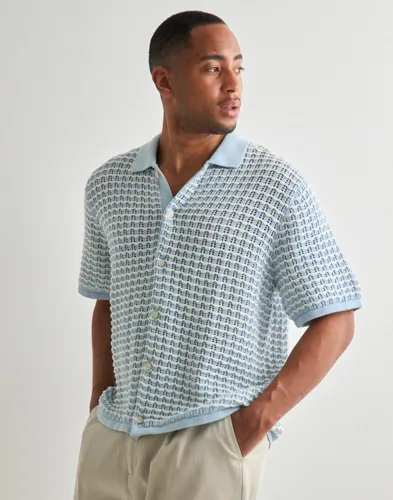 JACK & JONES Jordia Knit Ss Polo Styd SS25 Tröjor pikéer herr – bild 3