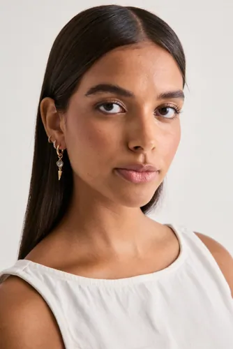 BOW19 - Guld - Heart Drop Earring