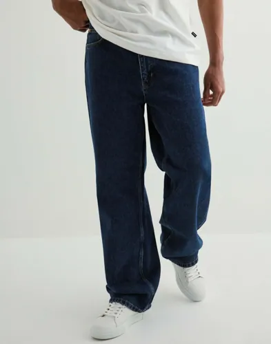Woodbird Rami loose fit jeans i tvättad blå denim