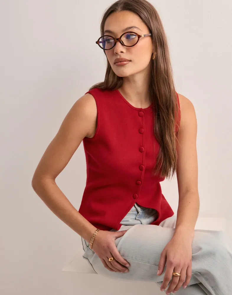 Womens Vest Knitted Vest Gina Tricot Buy Gina Tricot Knitted