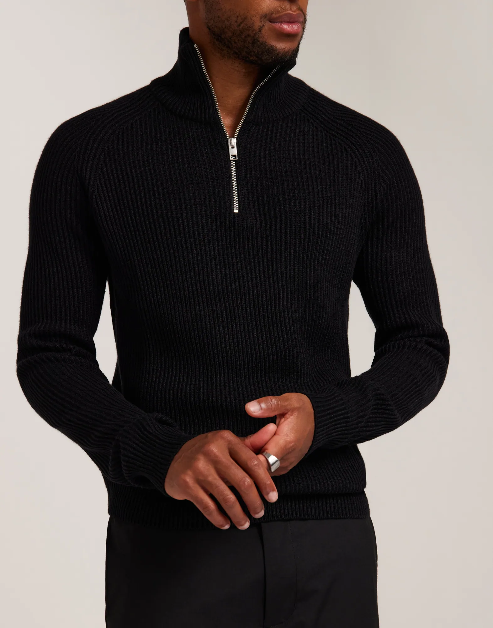 JJPANNEL KNIT HALF ZIP AW23