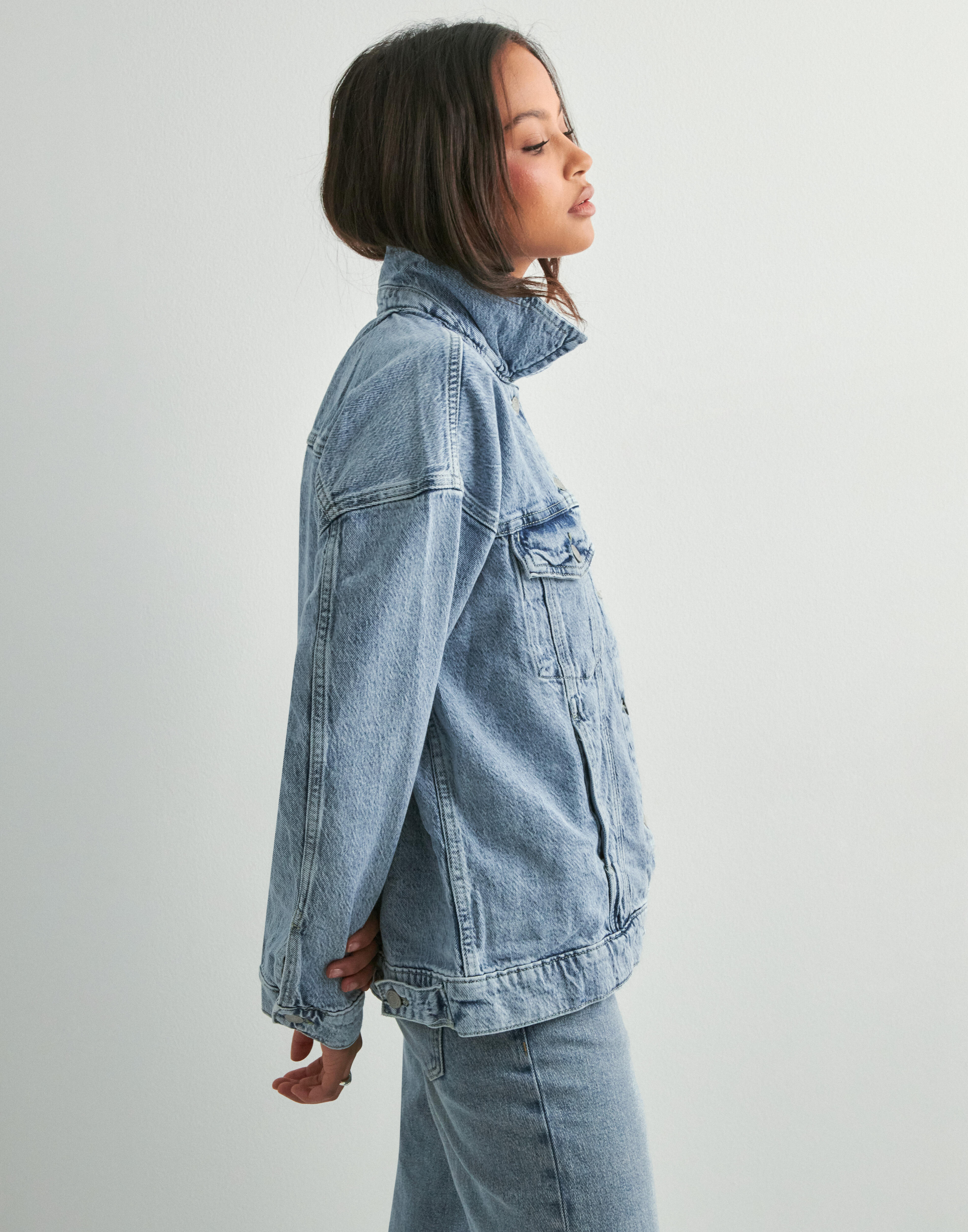 Buy JJXX JXCARLIE SHORT DENIM TRENCHCOAT DNM - Medium Blue