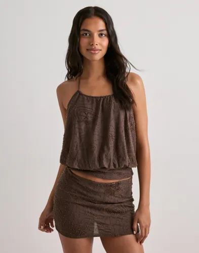 Nelly - Brun - Dazzling Tied Top