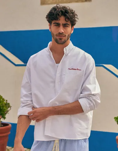 Que Sera Sera Stanley Oxford Shirt Oxfordskjortor Vit