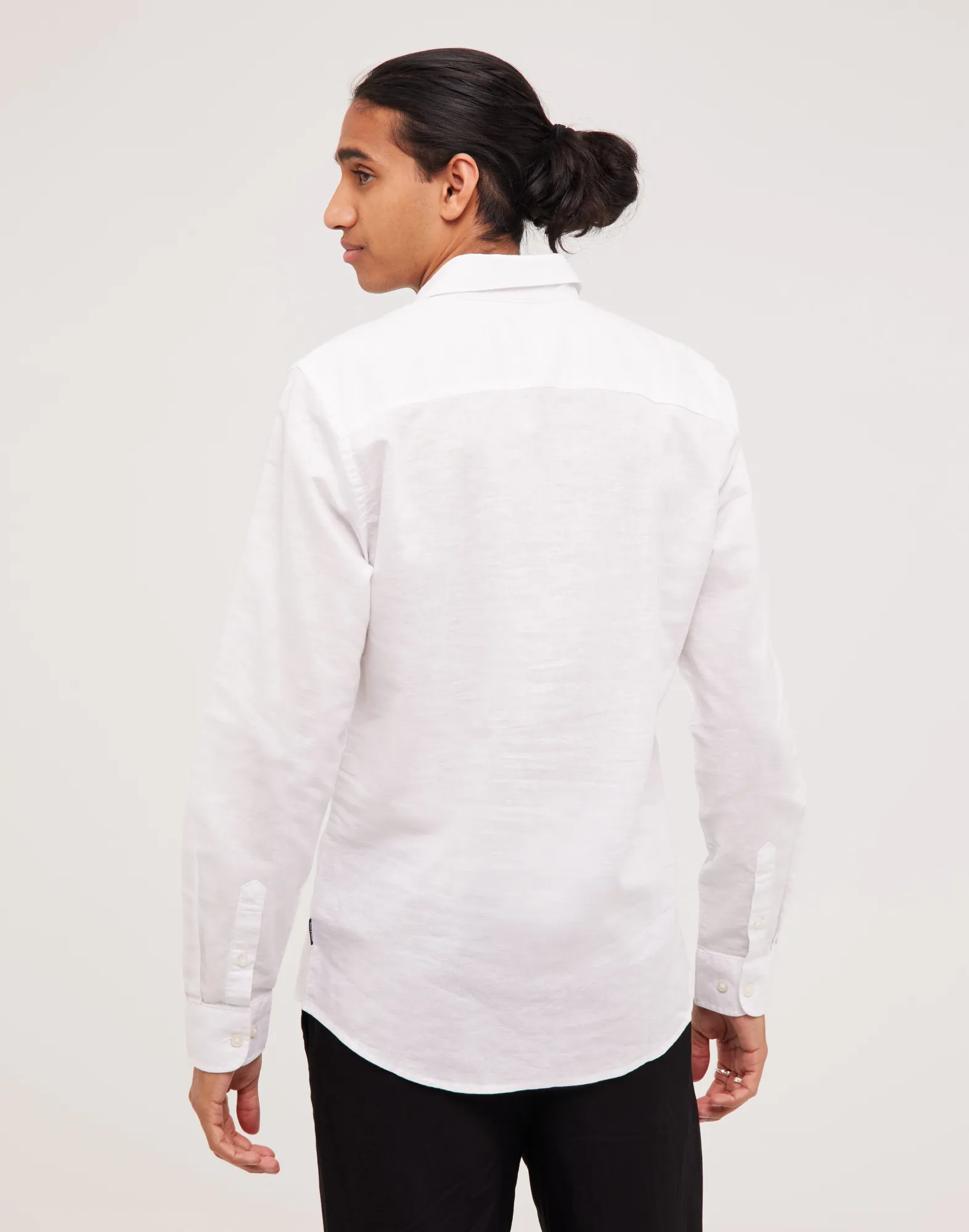 ONSCAIDEN LIFE LS SOLID LINEN SHIRT