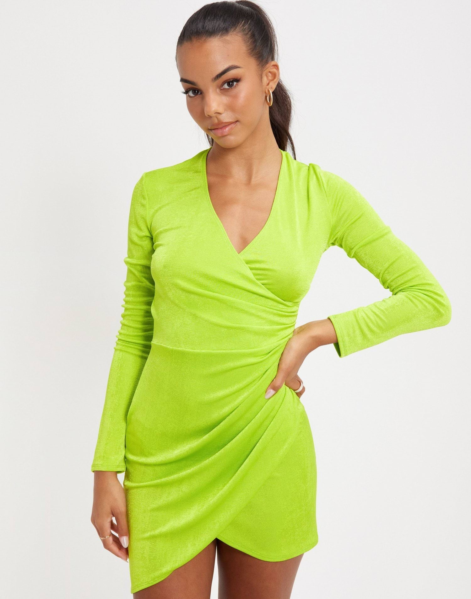 Wrap Slinky Dress