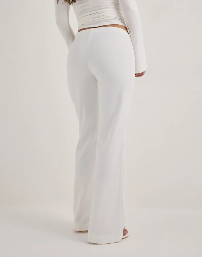 Buy Nelly No Waist Flare Suit Pants - White