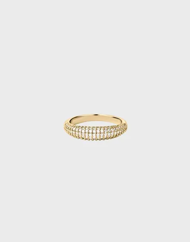 Muli Collection Thin Pavé Dome ringar dam – bild 3