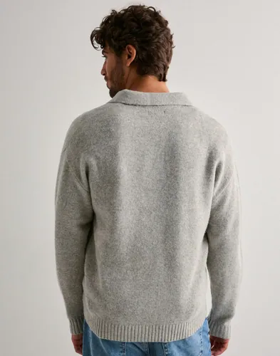 JACK & JONES Jjsoho Ollie Knit Split Neck Ln Långärmad piké pikéer herr – bild 2
