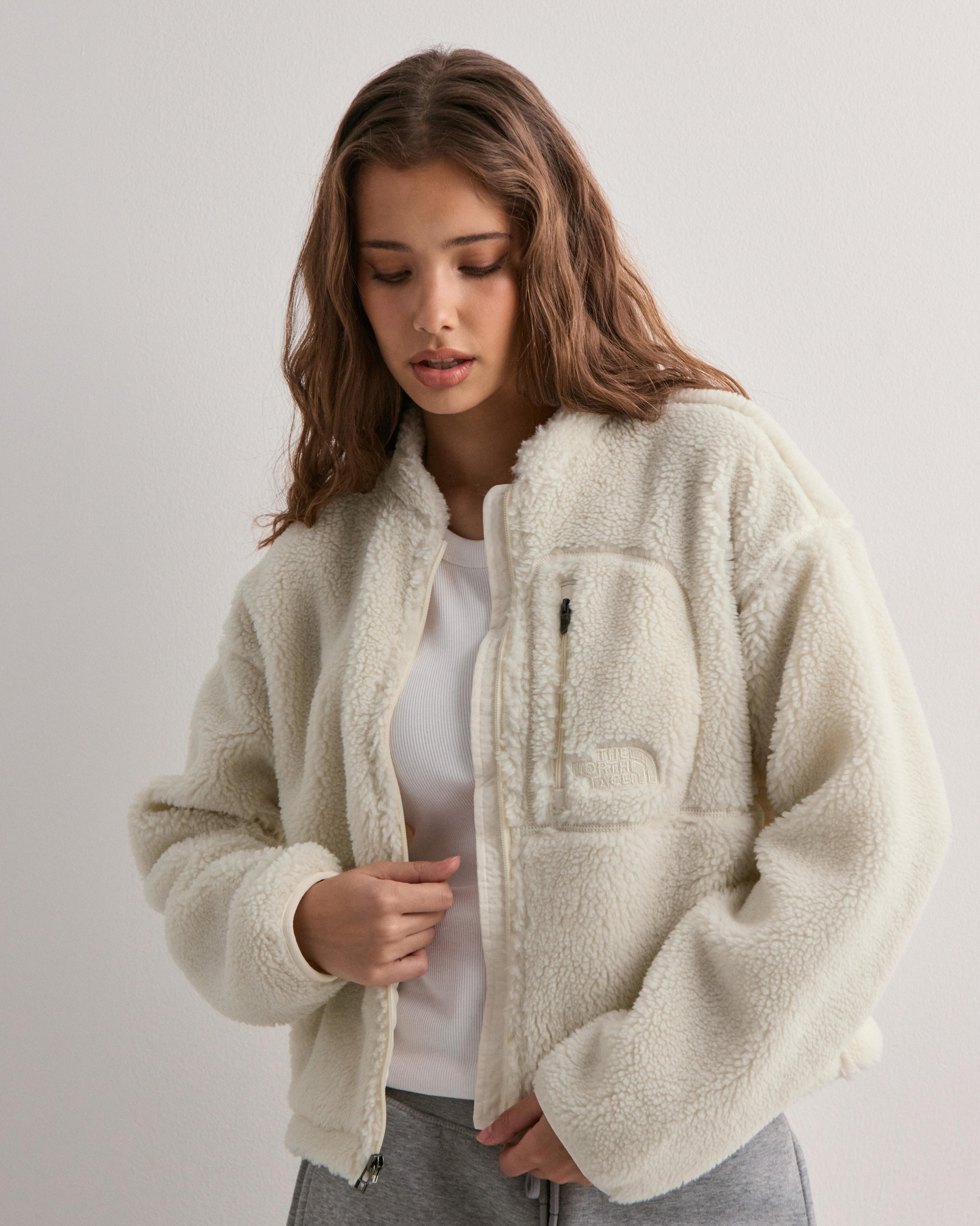 Buy The North Face W EXTREME PILE 2 FZ JACKET - White | Nelly.com